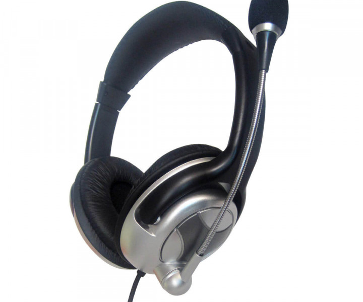 Гарнитура Gembird MHS-401 Black, 2 x Mini jack (3.5 мм), накладные, регулятор громкости, кабель 1.8 